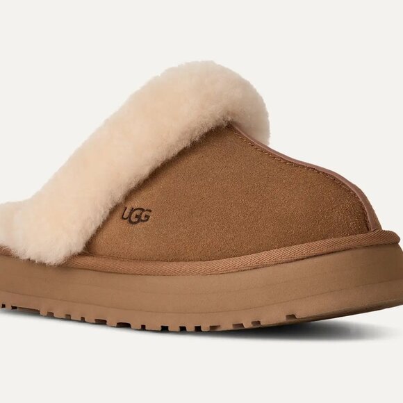 Women's Disquette Ugg Slippers in Chestnut Size 7 - Picture 2 of 12